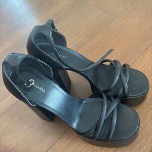 Aliza Black Platform Heels